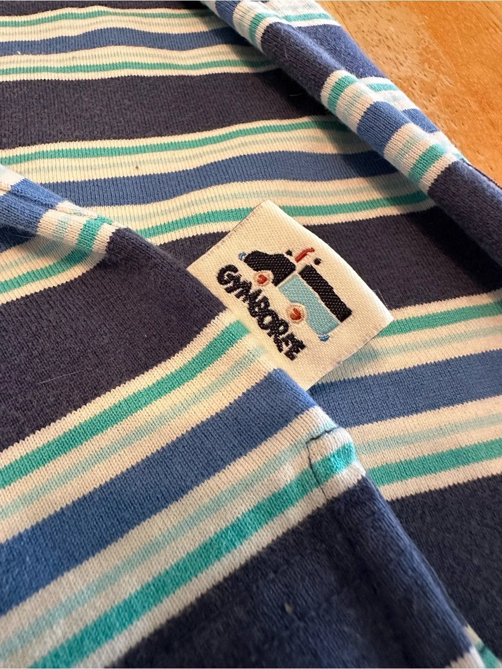 Vintage Gymboree Rainbow Tag Striped Long Sleeve Tee
